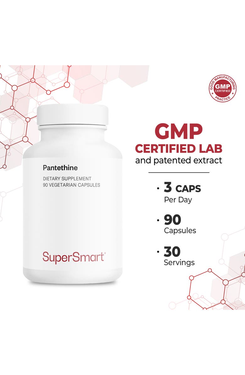 SuperSmart Pantesin Pantethine 600mg, Alternate, color, NO COLOR