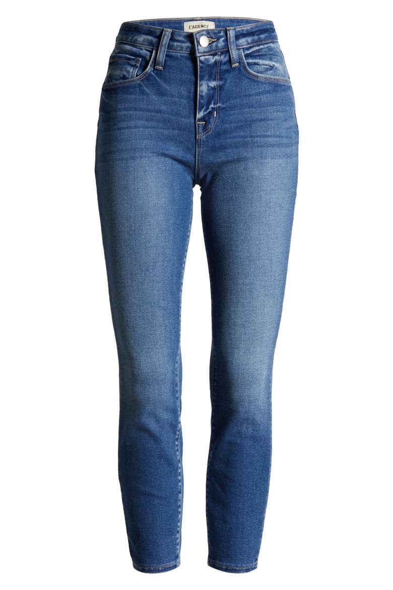 Margot High Waist Crop Skinny Jeans, Alternate, color, CAMBRIDGE
