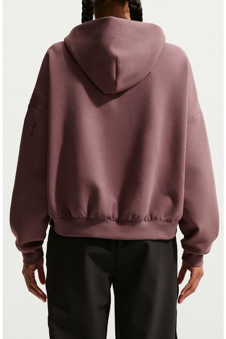 Zip Front Hoodie, Alternate, color, TATTOO/ BLACK/ BURGUNDY CRUSH