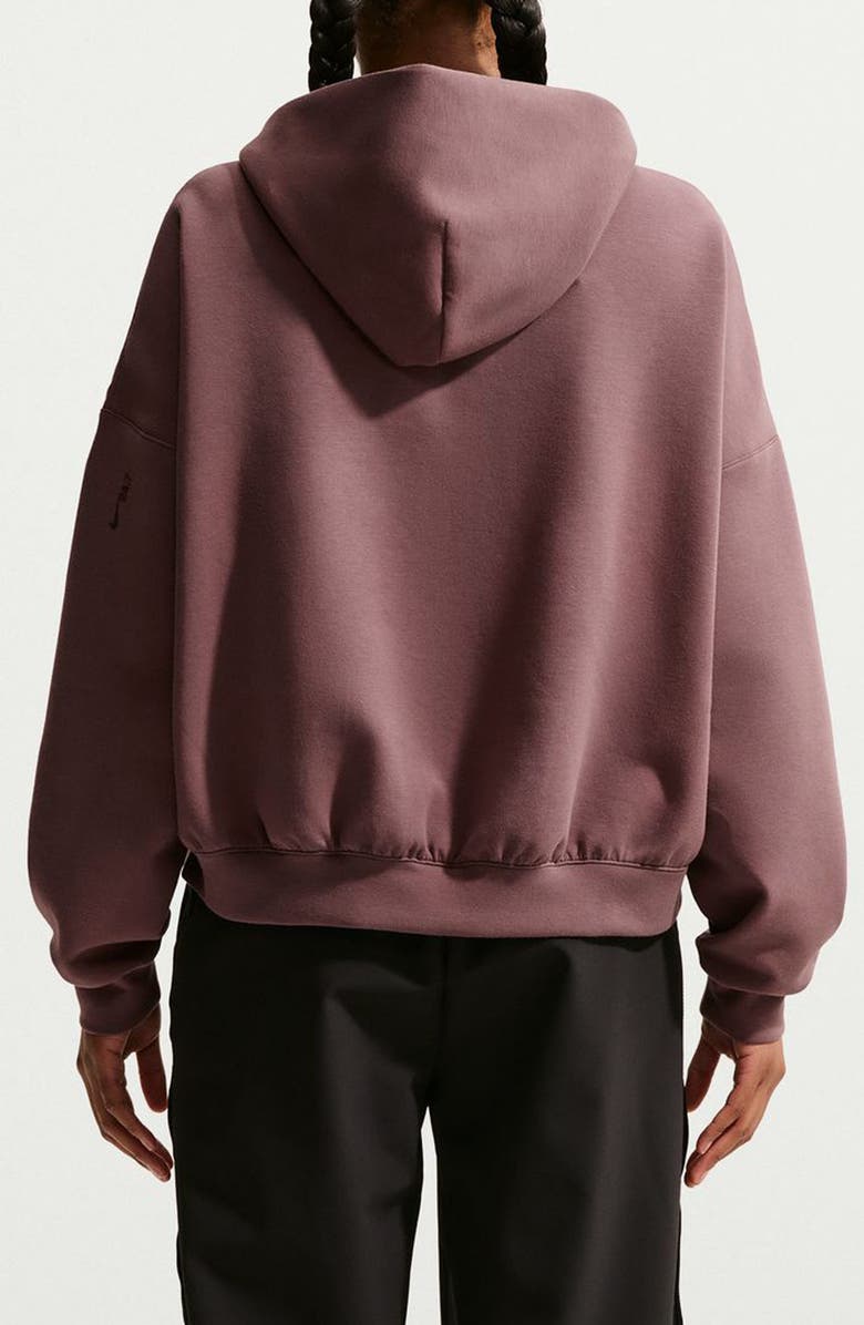 Nike Zip Front Hoodie, Alternate, color, Tattoo/ Black/ Burgundy Crush