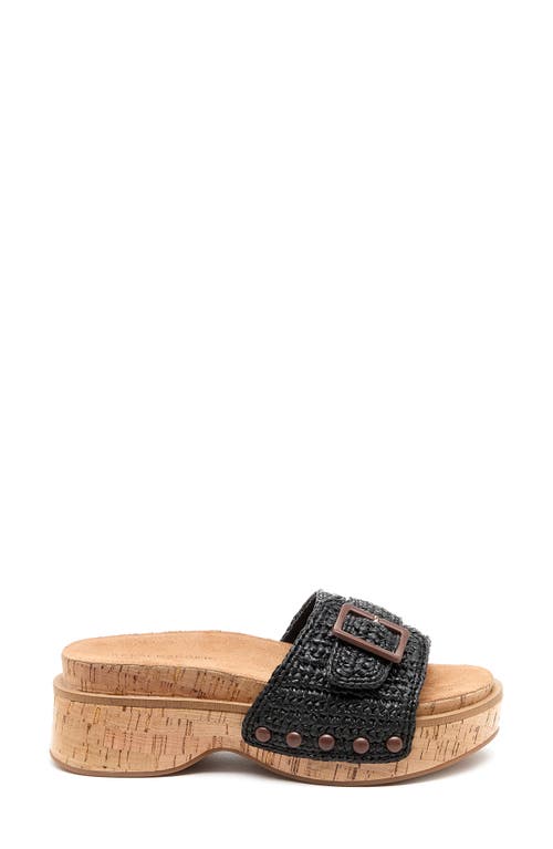Kelsi Dagger Brooklyn Paulie Platform Slide Sandal In Black