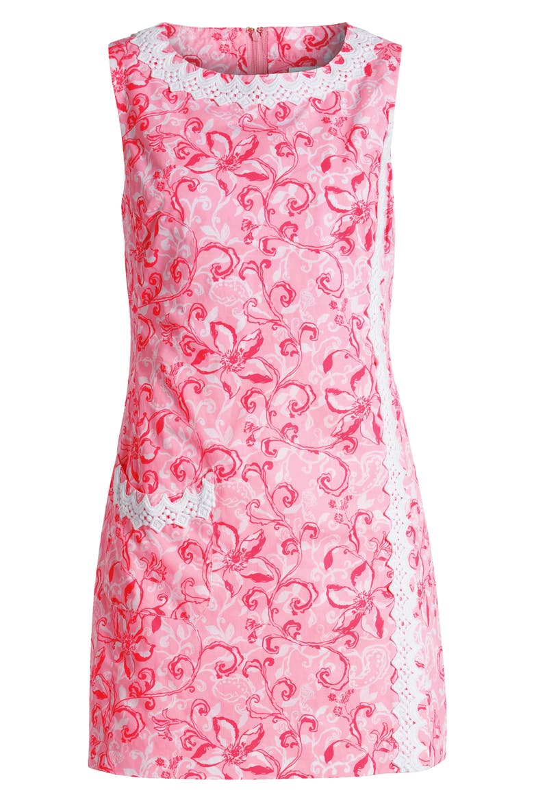 Ginge Mixed Print Cotton Skirt Romper, Alternate, color, CONCH SHELL PINK FLAM