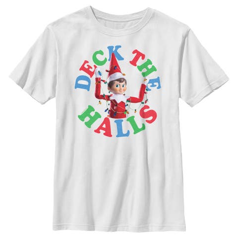 Boy's The Elf on the Shelf Deck the Halls  Graphic T-Shirt