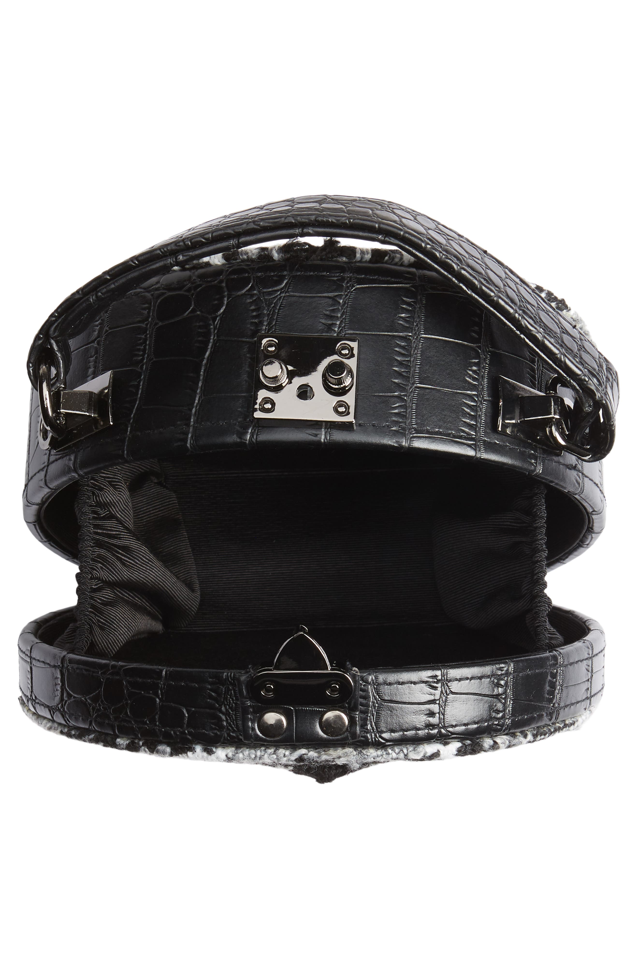 Sondra Roberts Tweed Canteen Crossbody Bag, Alternate, color, 