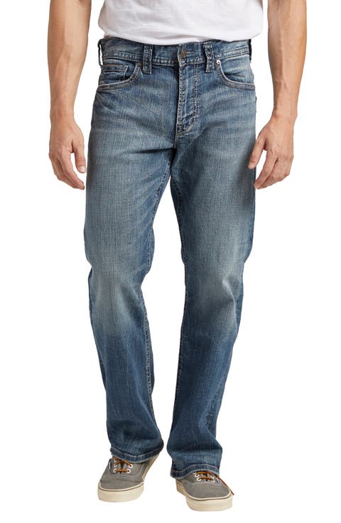 Gordie Relaxed Fit Straight Leg Jeans (Medium Indigo)