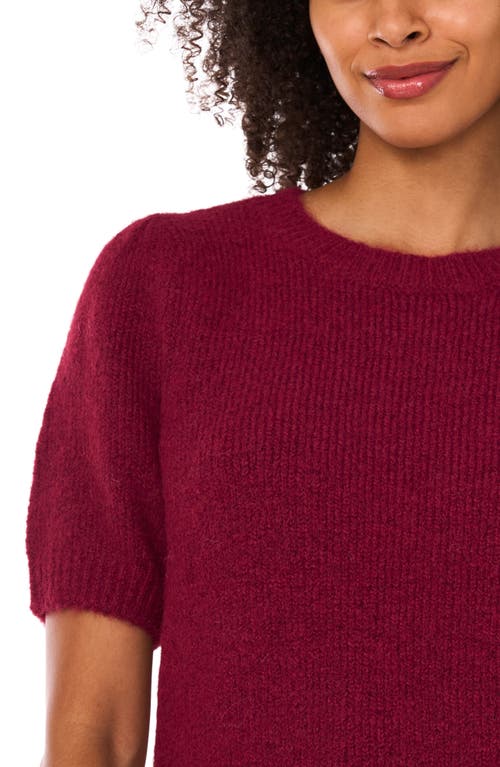 Cece Knit Crewneck Sweater In Brown