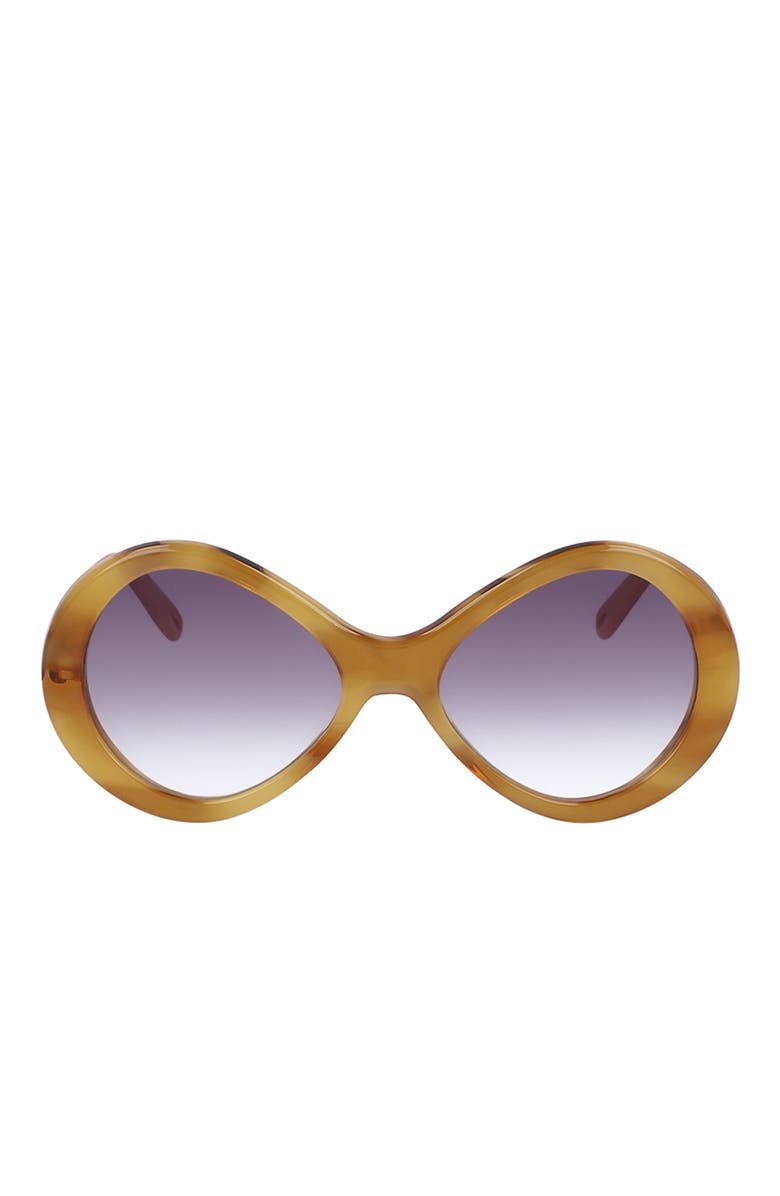 Chloé 55mm Oval Sunglasses, Alternate, color,