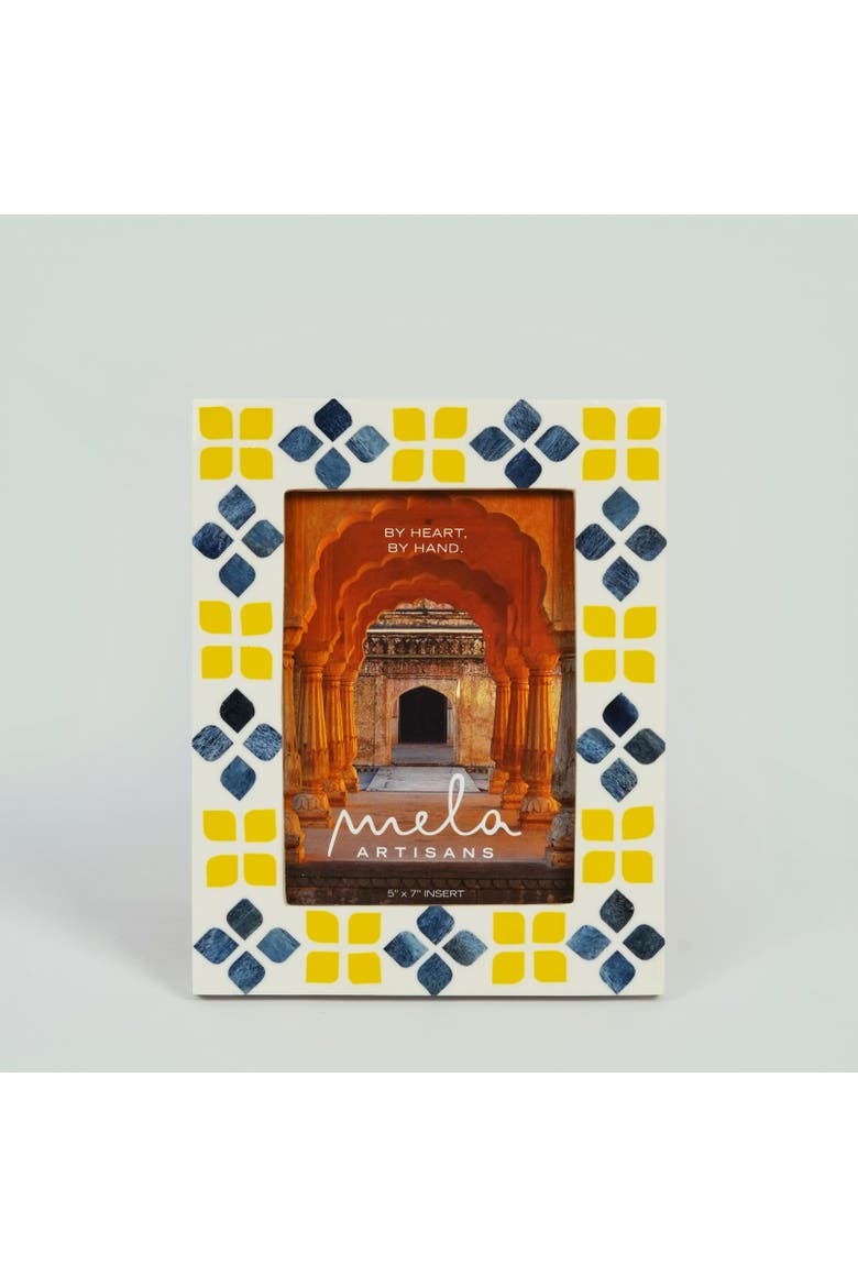 Marigold Mosaic Inlay Picture Frame, Main, color, Marigold
