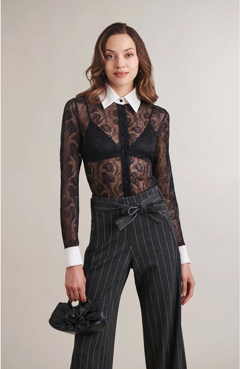 Anne Fontaine Scarlett Mini Bag, Alternate, color, Black