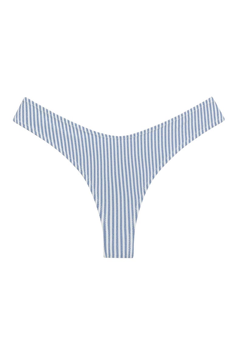 Lulu Stripe Bikini Bottoms, Alternate, color, CLASSIC BLUE STRIPE