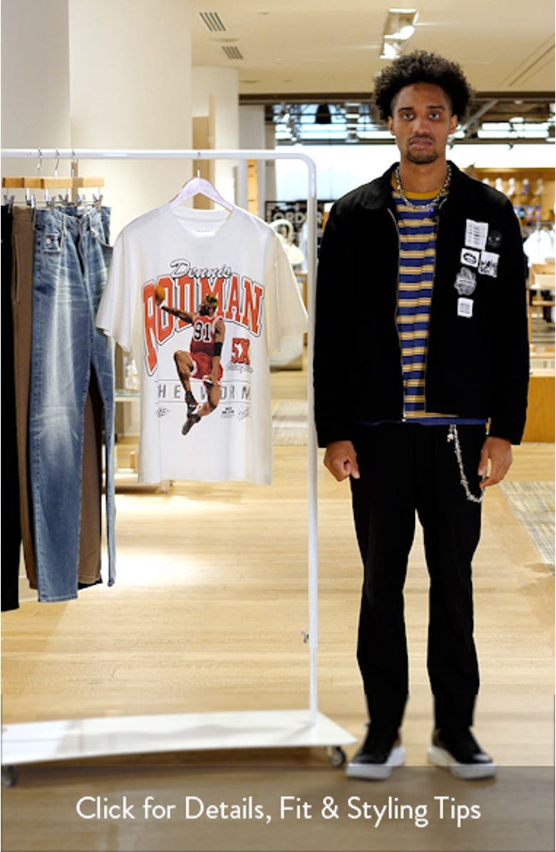 Rodman Jump Graphic T-Shirt, sales video thumbnail