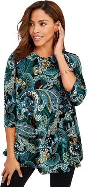 Jessica London Stretch Knit Swing Tunic