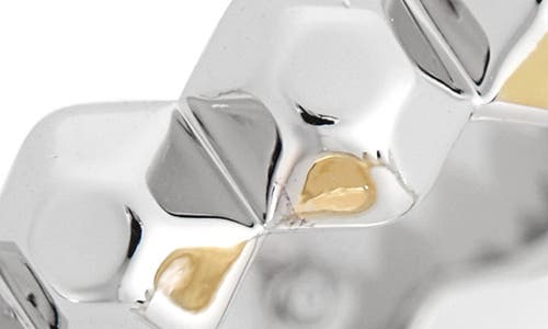 Covet Set Of 2 Two-tone Stackable Rings In Multi