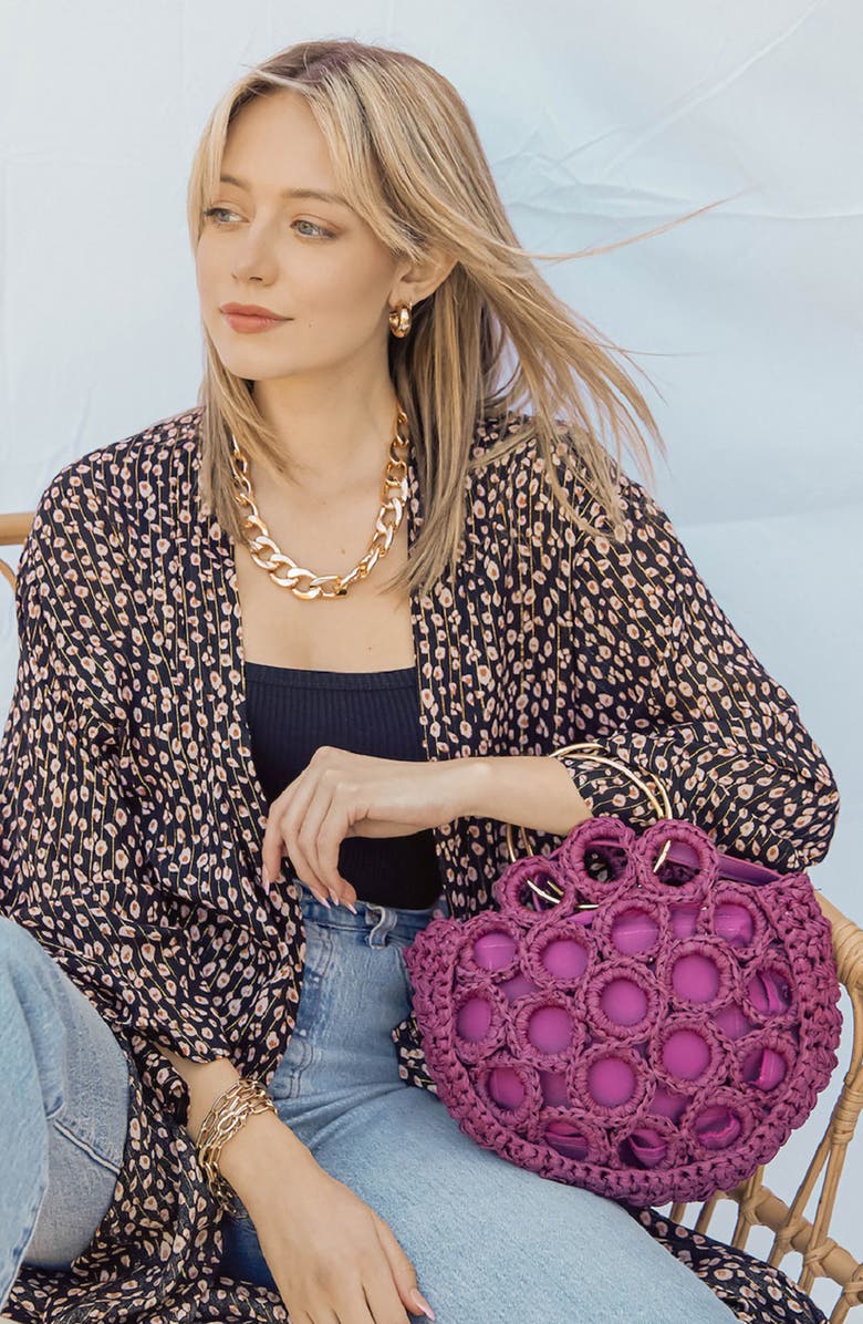 Mali + Lili Open Front Caftan Duster, Alternate, color, 