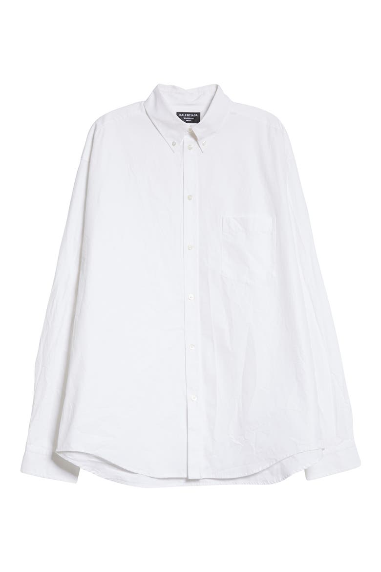 Basic White Button-Down Shirt, Alternate, color, WHITE