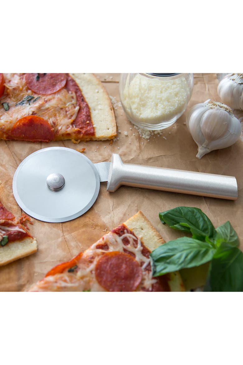 Cutlery Pizza Cutter Stainless Steel Wheel, Alternate, color, Silver