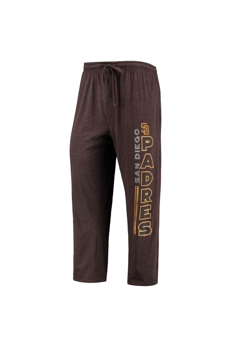Men's Concepts Sport Brown/Gold San Diego Padres Meter T-Shirt and Pants Sleep Set, Alternate, color, Brown
