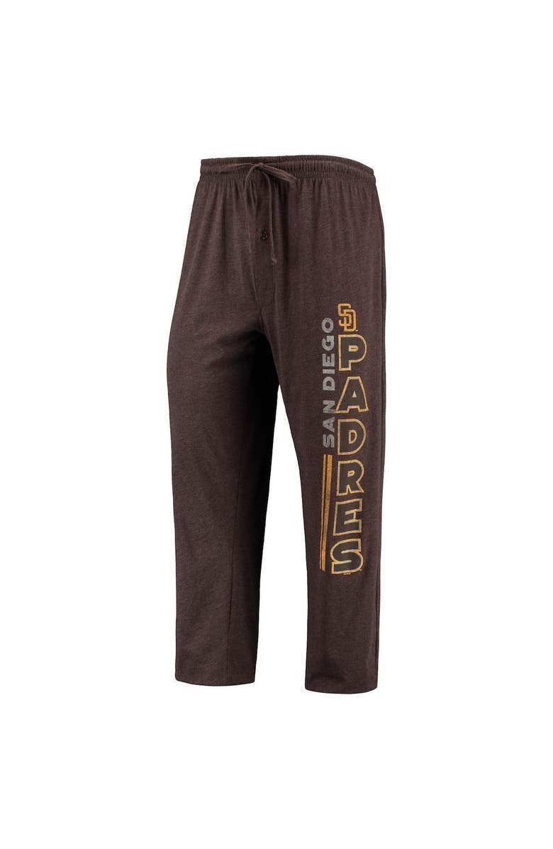 CONCEPTS SPORT Men's Concepts Sport Brown/Gold San Diego Padres Meter T-Shirt and Pants Sleep Set, Alternate, color,