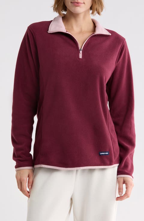 Quarter Zip Fleece Insulated Pullover Jacket