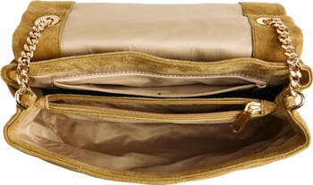 Diamond Quilt Flap Shoulder Bag