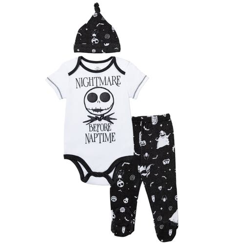Disney Nightmare Before Christmas Oogie Boogie Bodysuit Pants & Hat Set In Black