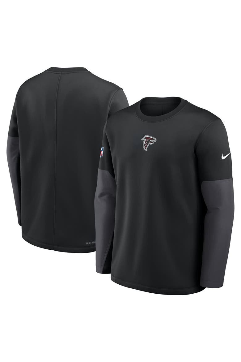 Men's Nike Black Atlanta Falcons Sideline Scripted to Win Performance Long Sleeve T-Shirt, Alternate, color, Black