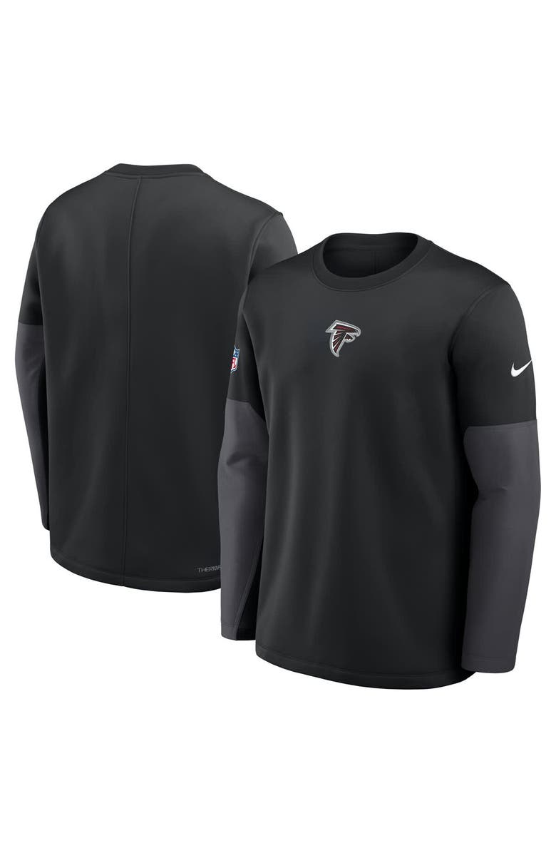 Nike Men's Nike Black Atlanta Falcons Sideline Scripted to Win Performance Long Sleeve T-Shirt, Alternate, color, Black