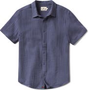 The Normal Brand Kalo Cotton Gauze Short Sleeve Button-Up Shirt