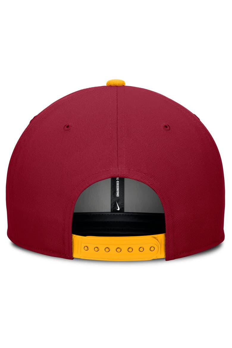 Men's Nike Cardinal/Cream USC Trojans Pro Legacy Script Snapback Hat, Alternate, color, Cardinal