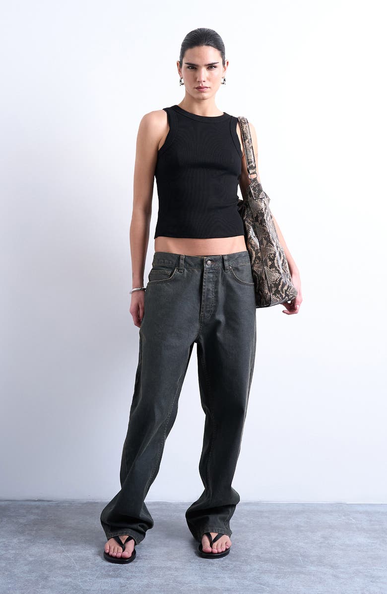 Topshop Rib Tank, Alternate, color, 