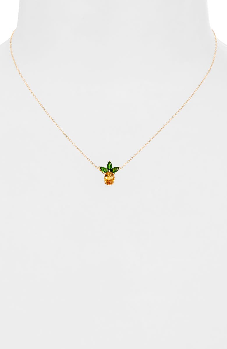 Bony Levy 14K Gold Pineapple Pendant Necklace, Alternate, color, 14K Yellow Gold