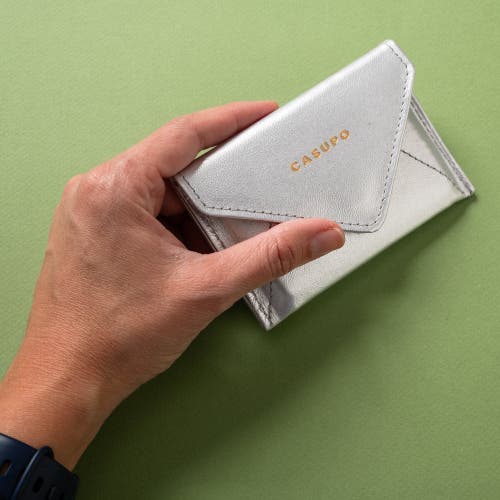 Casupo Mini Envelope Wallet With Rfid Protection In Metallic