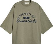 Fear of God Essentials x MLB Yankees Cotton Graphic T-Shirt