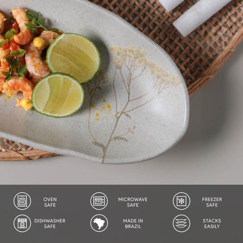Porto Brasil Deep Oval Platter Set Of 4 In Green