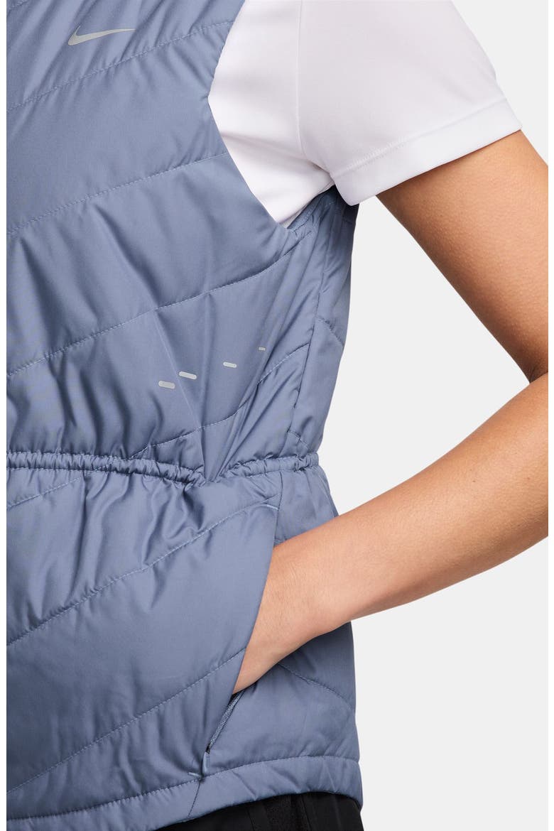 Swift Therma-FIT Running Vest, Alternate, color, INDIGO/ REFLECTIVE SILVER