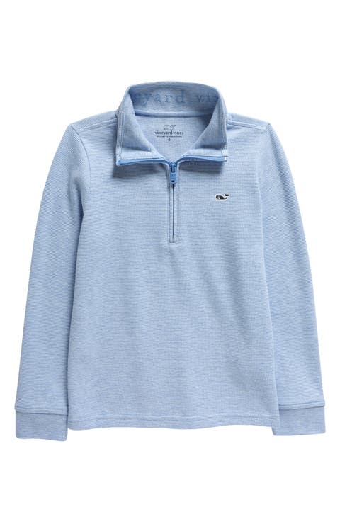 Kids' Saltwater Stripe Quarter Zip Sweatshirt (Toddler, Little Kid & Big Kid)