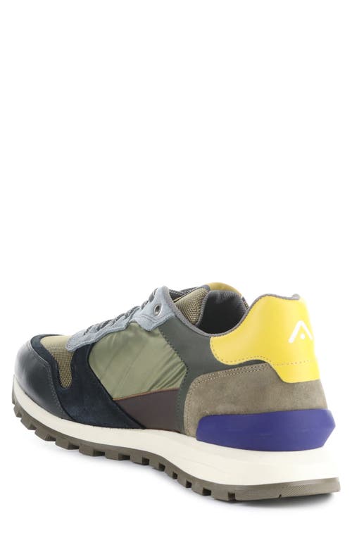 Ambitious 11539c Low Top Sneaker In Navy/khaki Suede/textile