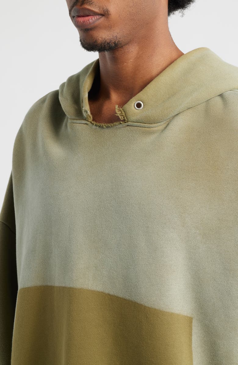 Elwood Oversize Cut Throat Hoodie, Alternate, color, Olive