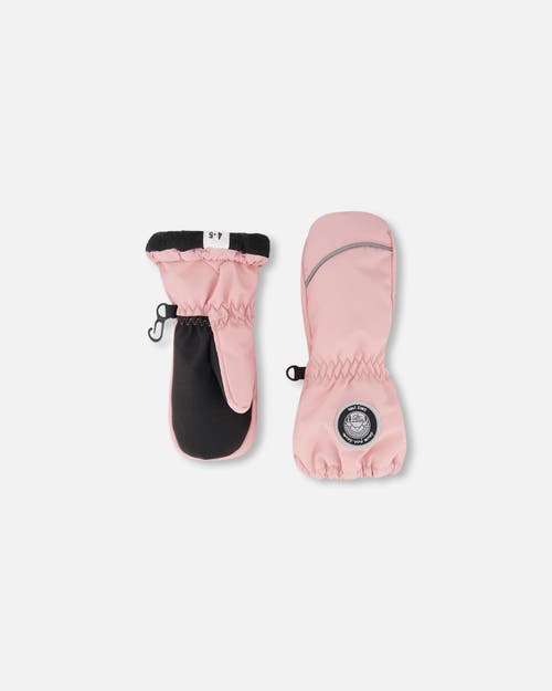 Deux Par Deux Kids'  Girl Winter Mittens Play In Pink