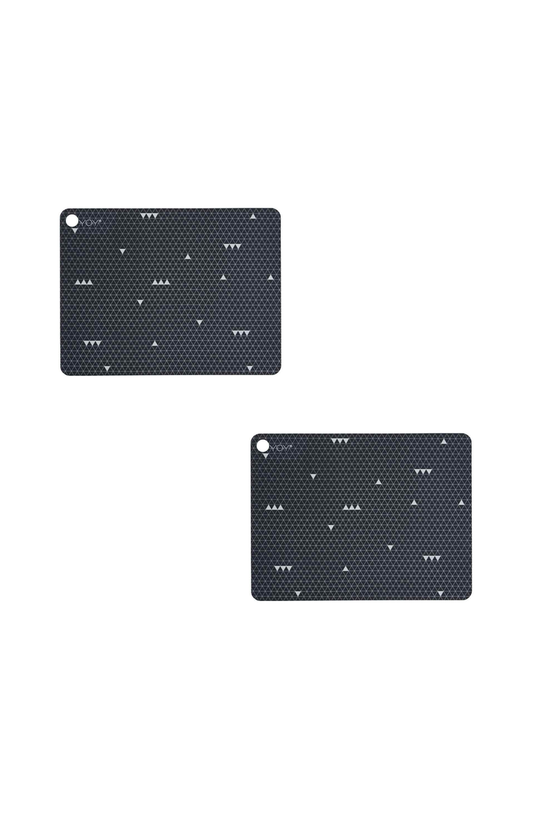 Placemat Grey Line - Set of 2, Main, color, Dark Grey