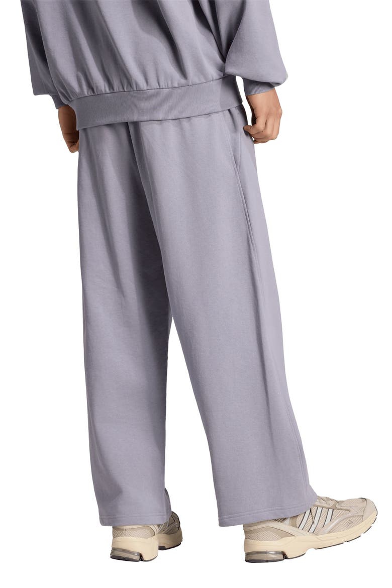 Pleated Wide Leg Jersey Pants, Alternate, color, SLATE