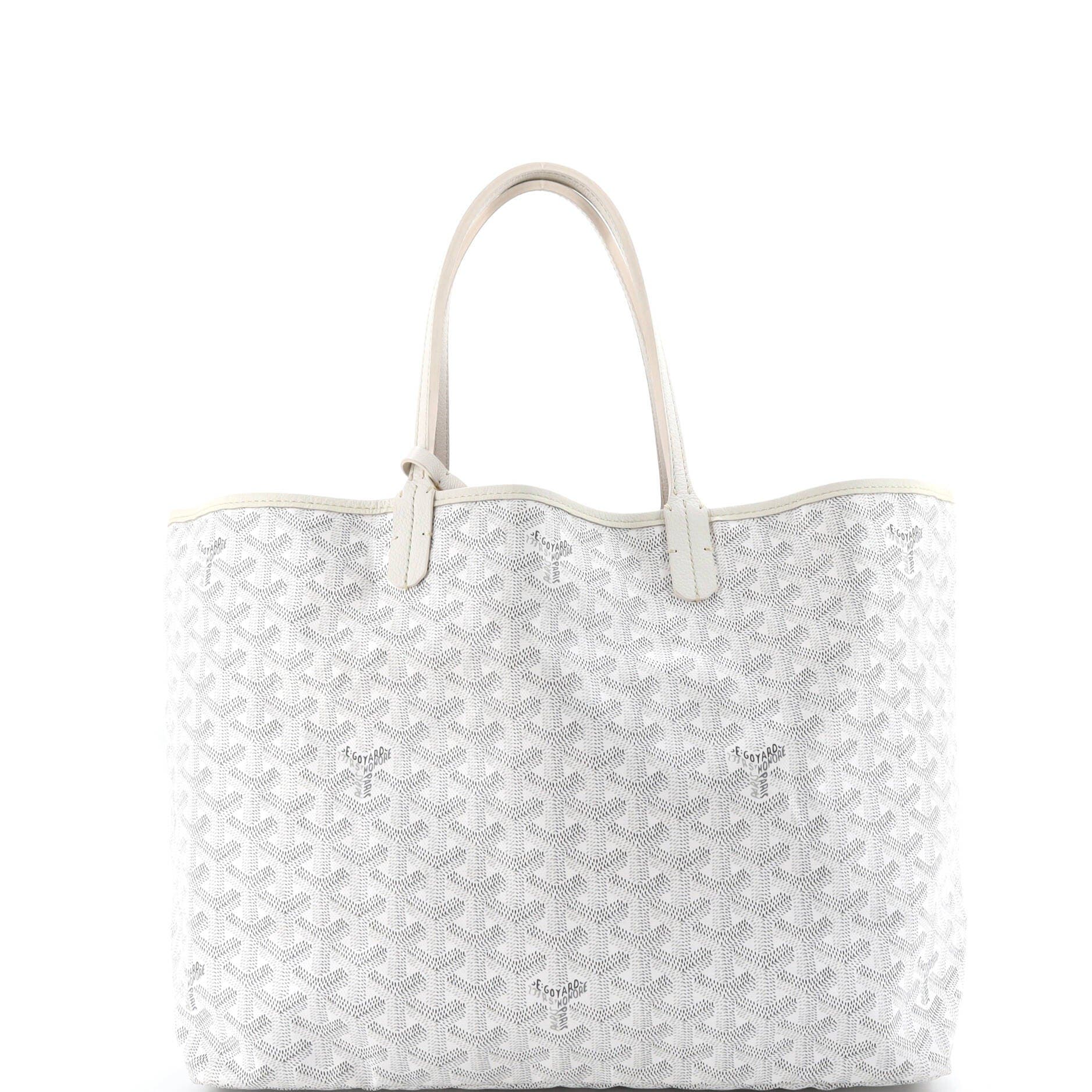 Pre-Owned Goyard Saint Louis Tote Coated Canvas PM, Alternate, color, White