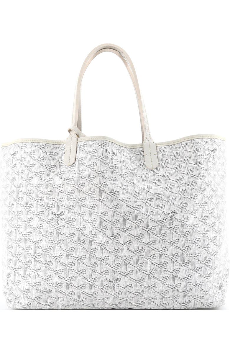 Pre-Owned Goyard Saint Louis Tote Coated Canvas PM, Alternate, color, White