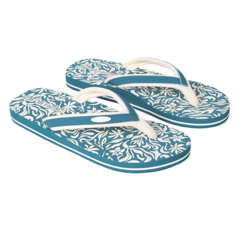 Swish Patterned Flip Flops