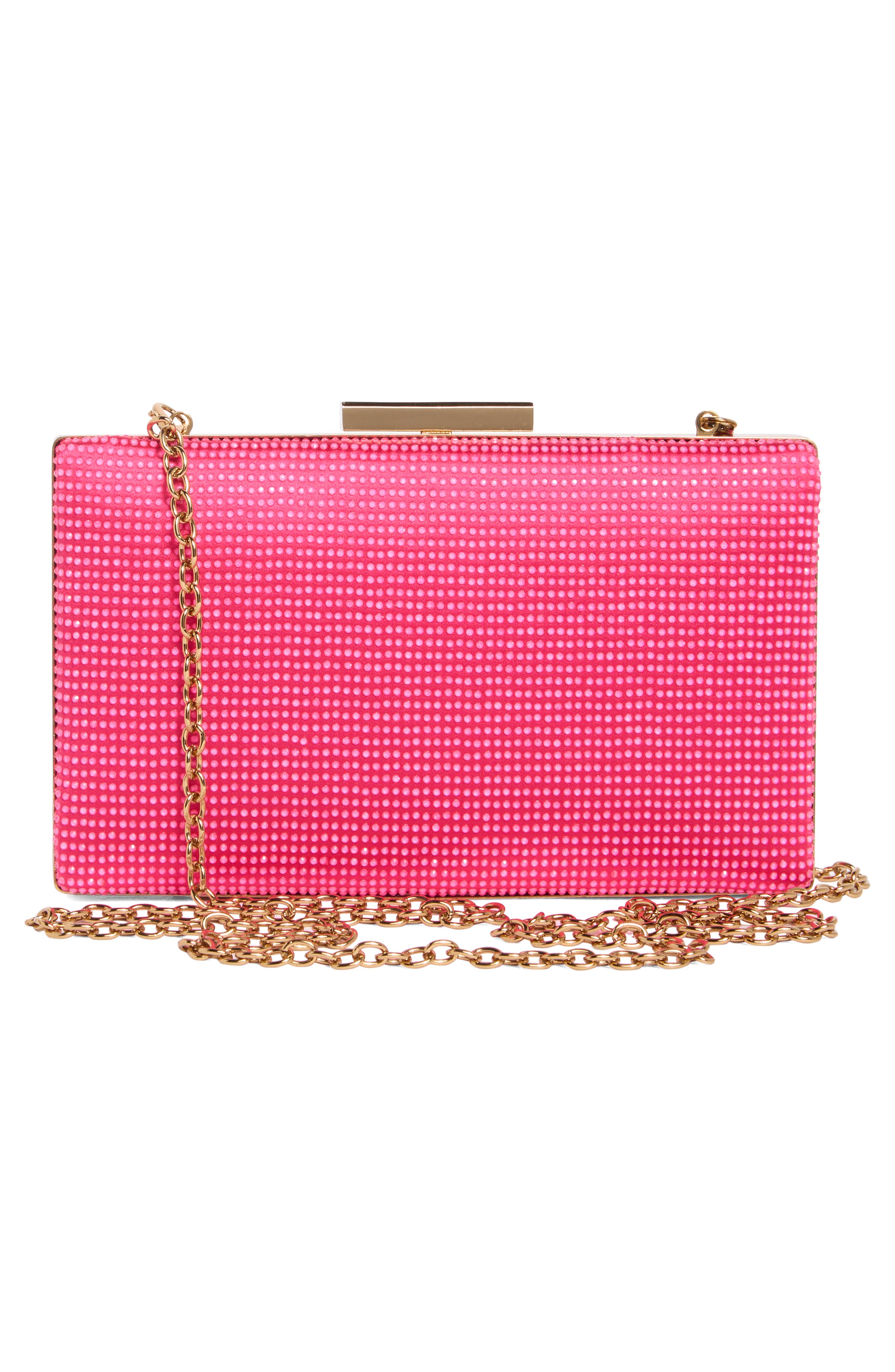 Kurt Geiger London Crystal Box Clutch, Alternate, color, Pink