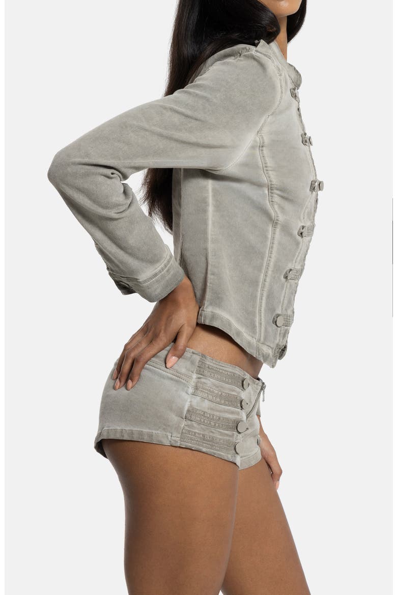 Highlight Wash Drummer Jacket, Alternate, color, BEIGE