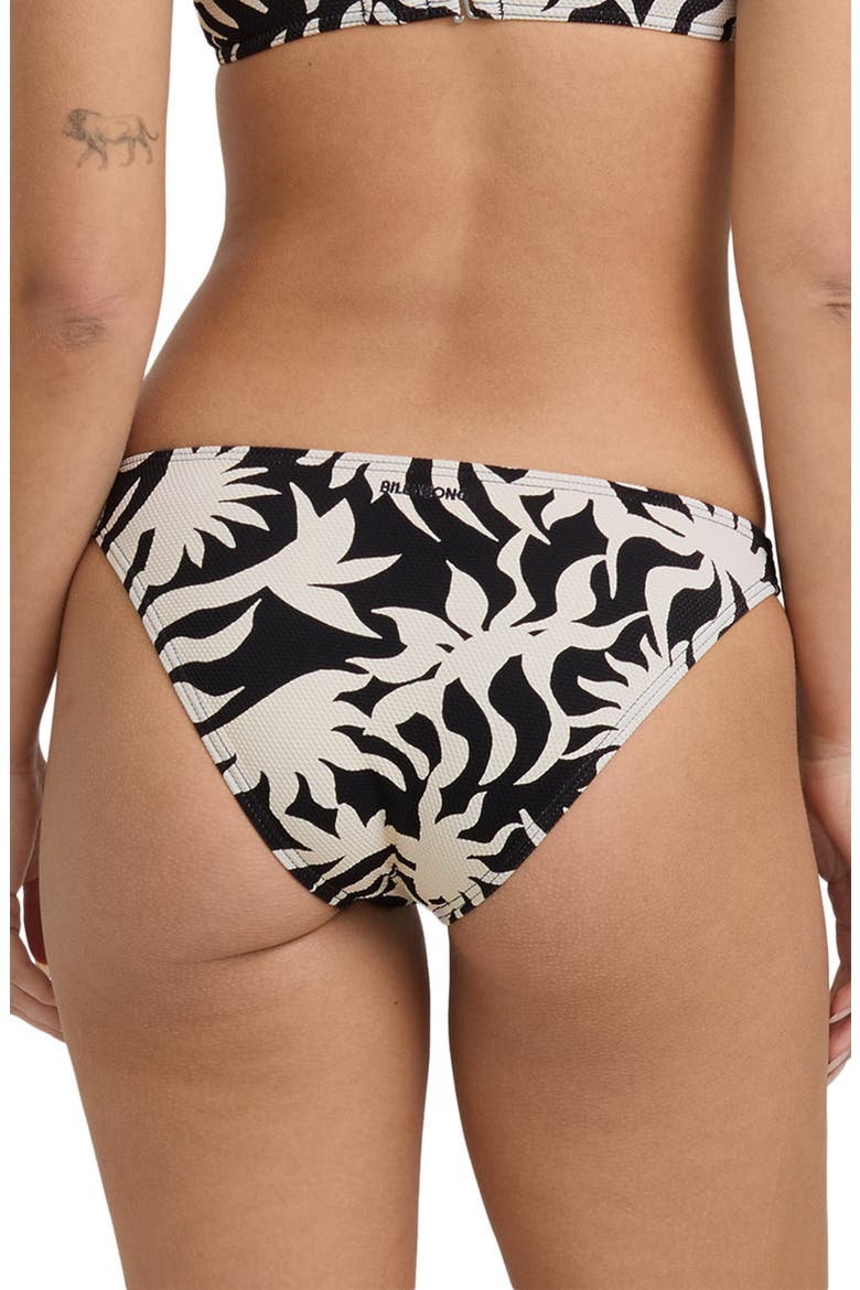 By My Side Tropic Bikini Bottoms, Alternate, color, BLACK WHITE