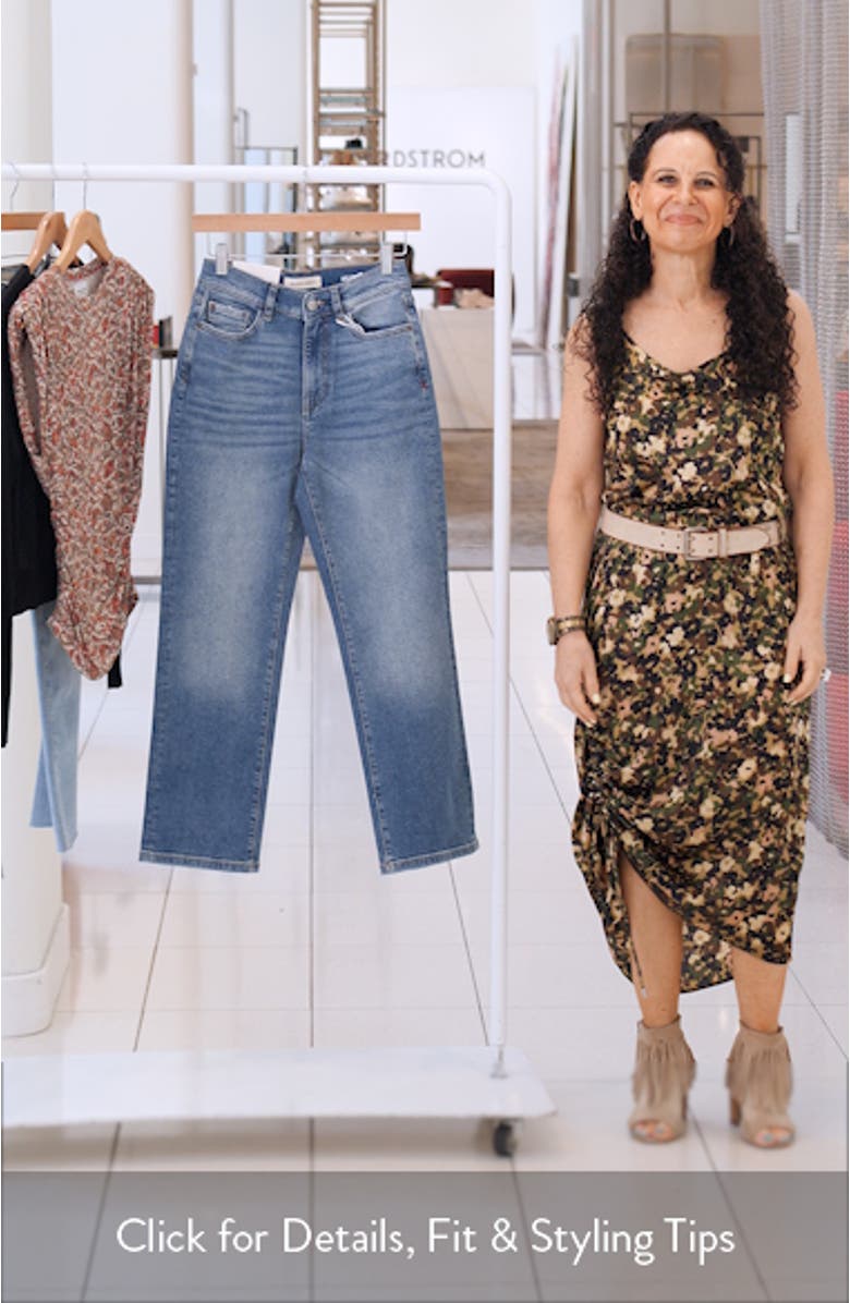 ASE High Waist Ankle Straight Leg Jeans, sales video thumbnail