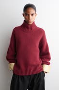 COS Chunky Cashmere Mock-Neck Sweater