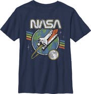 NASA Boy's NASA Retro Rocket Launch Graphic T-Shirt